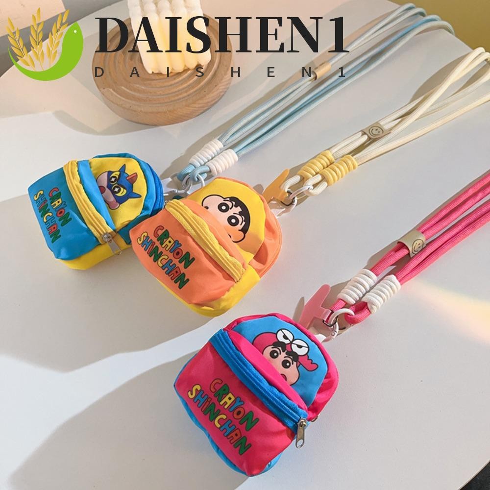 ดาishen1สายคล้องโทรศัพท์พร้อมกระเป๋า,กระเป๋ามินิกระเป๋าเป้สะพายหลังสไตล์การ์ตูนยาวcrossbodyสาย,อินเทรนด์มัลติฟังก์ชั่anti Lossทนทานเครยอนชินจังโทรศัพท์เชือกเส้นเล็กตกแต่งสาวของเล่น