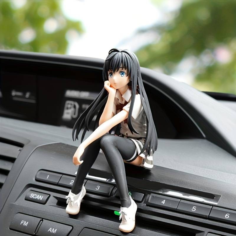 Action Figure Yukinoshita ภาพยนตร์และทีวีรุ่น Yukino อะนิเมะตกแต่งรถ PVC Miniature สะสมสําหรับเด็กรุ่นของเล่น