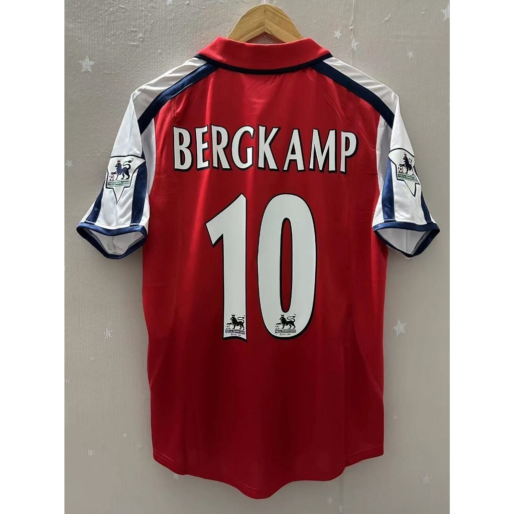 00-01 Arsenal HENRY BERGKAMP คุณภาพสูง Home Retro Football Jersey เสื้อยืดที่กําหนดเอง