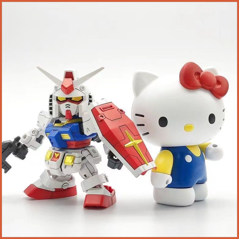 Hello KITTY HELLO KITTY แบรนด์ร่วม Yuanzu RX-78-2SD โมเดลประกอบกันดั้ม