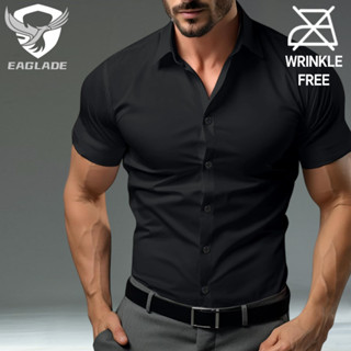 Eaglade เสื้อเชิ้ตลําลองผู้ชายกอล์ฟแขนสั้นสําหรับผู้ชายผู้ชา…