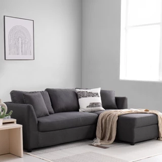 SB Design Square โซฟาเข้ามุมขวา รุ่น Riki สีเทา (198x148x82 ซม.) แบรนด์ SOFA SOLUTIONS