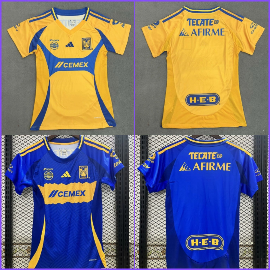 2024 2025 Tigres UANL เสื้อยืดฟุตบอลผู้หญิง Fan Football Kits