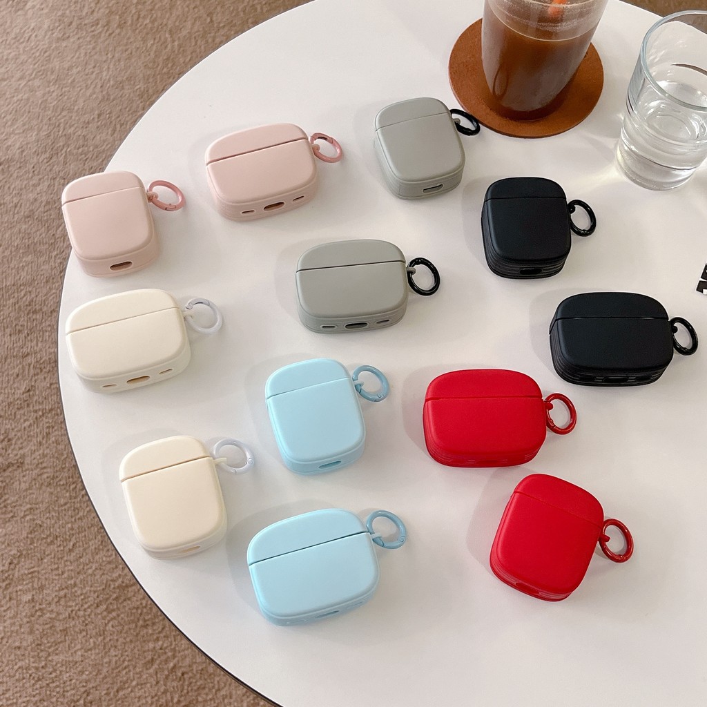 Simple 6 สีสีทึบสําหรับ AIRPODS 4 PRO 1/2/3 PRO2 ชุดหูฟังบลูทูธไร้สายกันกระแทกฝาครอบป้องกันซิลิโคนอ่อนนุ่ม TPU กรณี