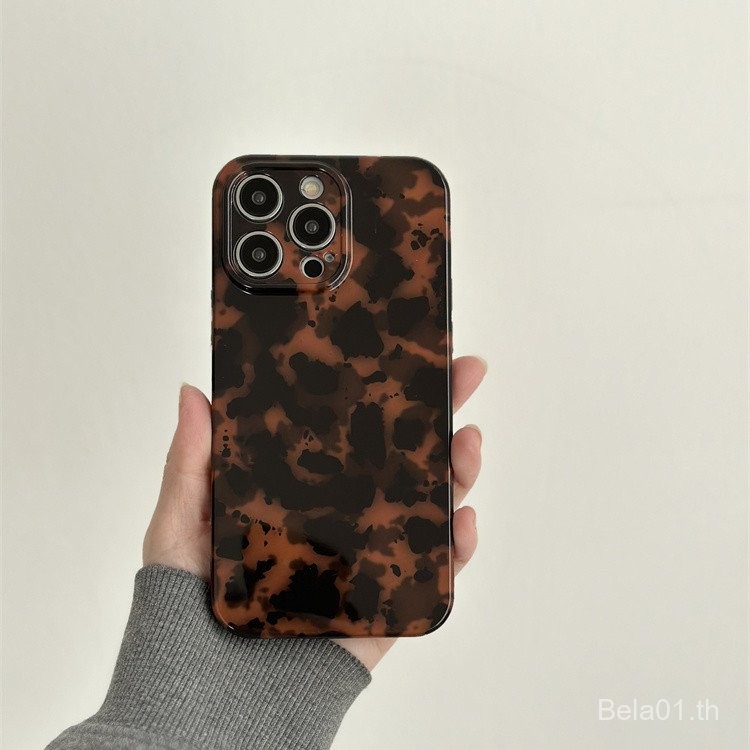 เคสโทรศัพท์มือถือสำหรับ iPhone เคสโทรศัพท์มือถือลายเสือดาวลายเต่า14PROMAX สำหรับ iPhone เคสป้องกัน11/16สำหรับผู้หญิงแบบเรียบ13รุ่น12สำหรับ iPhone gdyt