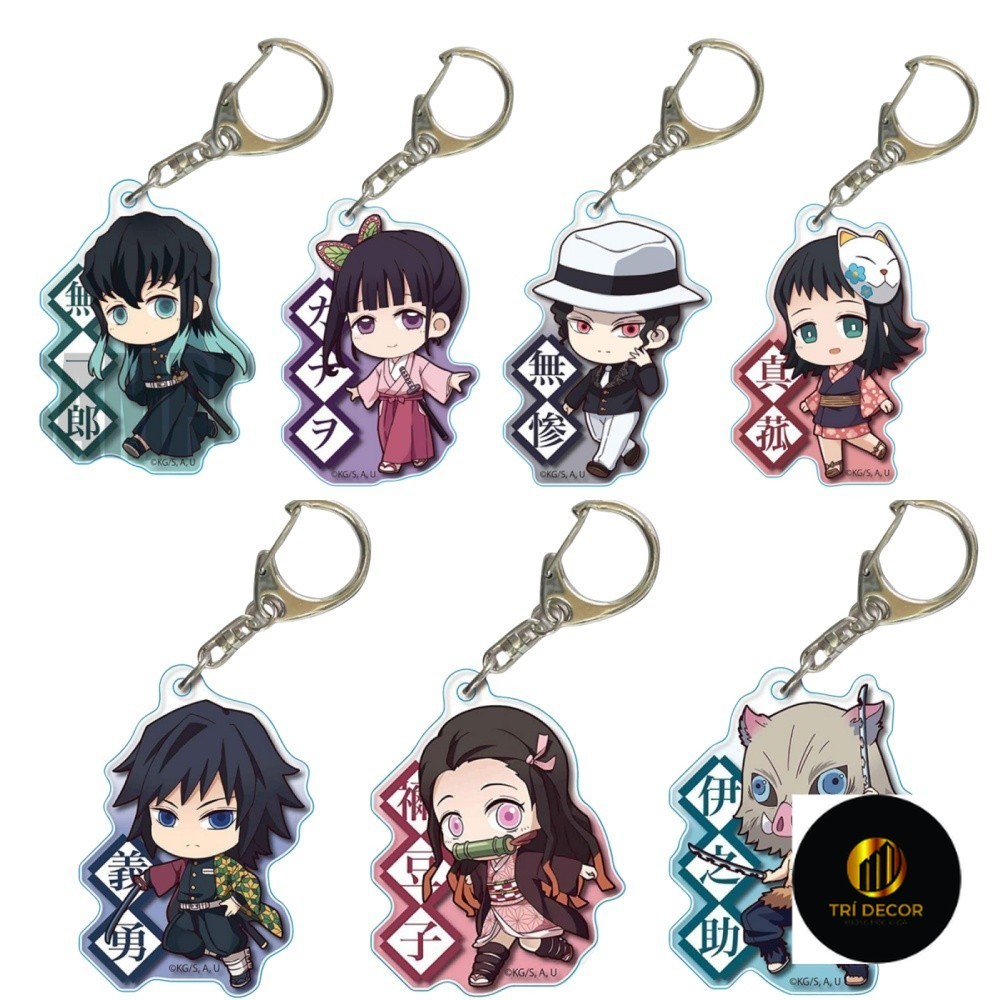 พวงกุญแจ, Standee Model Kimetsu No yaiba Anime Kamado Inosuke Muzan ของตกแต่งโต๊ะเรียน