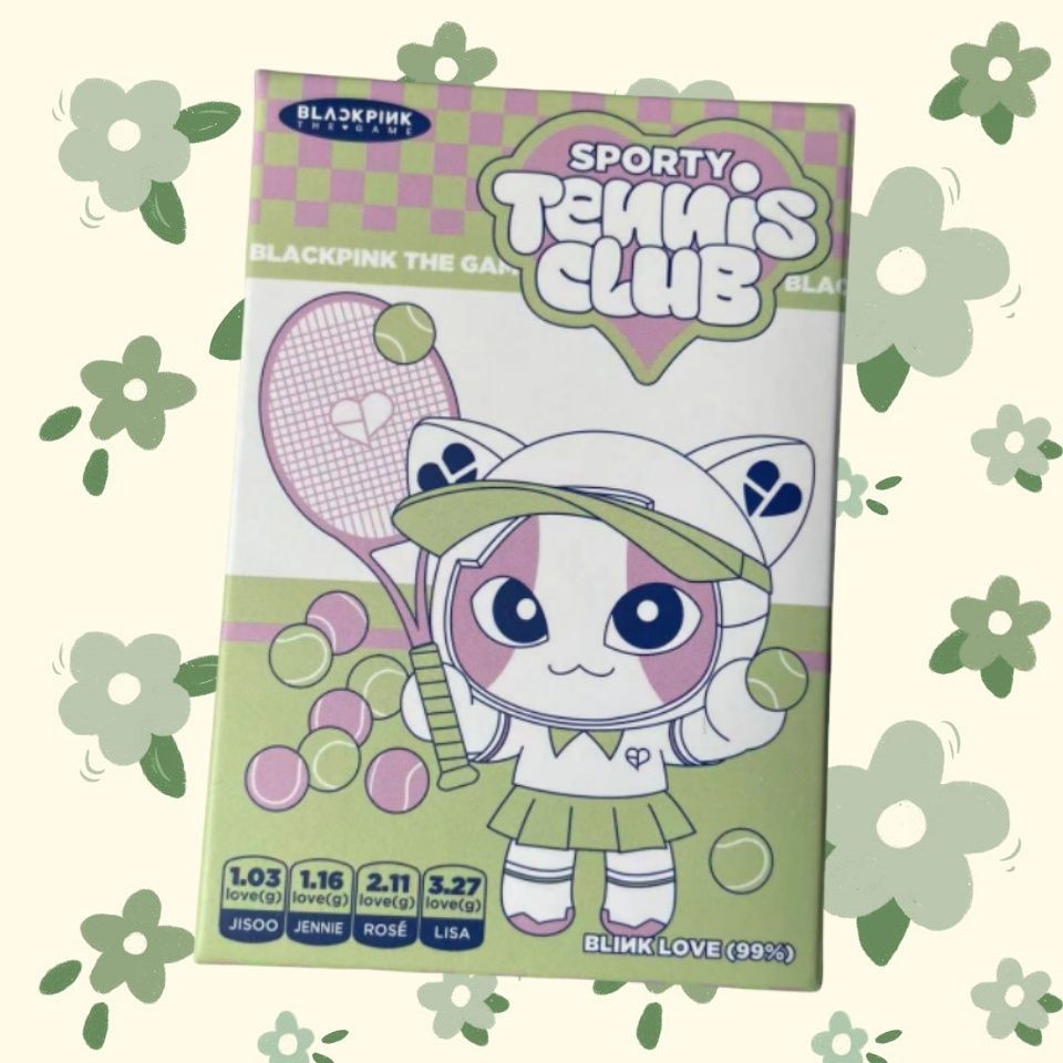 【Official Photocard】blackpink New Tennis Game Box for Tennis Club JISOO、JENNIE、ROSÉ、LISA Brand new c