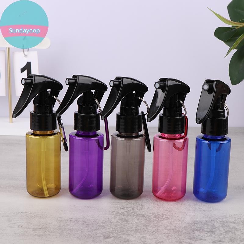Sund 60ML ขวดพลาสติก Trigger พร้อมตะขอแบบพกพารีฟิลคอนเทนเนอร์แต่งหน้า Moisture Travel อุปกรณ์เสริม TH