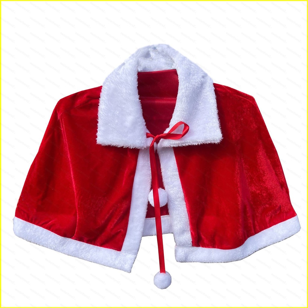 Ns2 Christmas Cape สําหรับเด็ก ผู้ใหญ่ Xmas ตกแต่ง Canary ชุดคริสต์มาส ชุดเสื้อคลุมสีแดง SN2