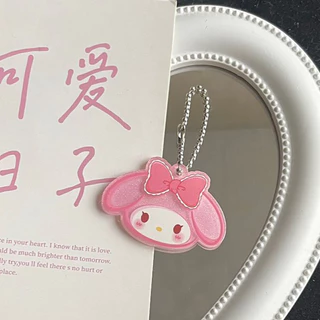 ตะขอก้ามปู พวงกุญแจการ์ตูนซานริโอน่ารักอะคริลิคจี้กระเป๋าหวานสาวหัวใจ อุปกรณ์เสริมและของขวัญคู่สุดพิเศษ