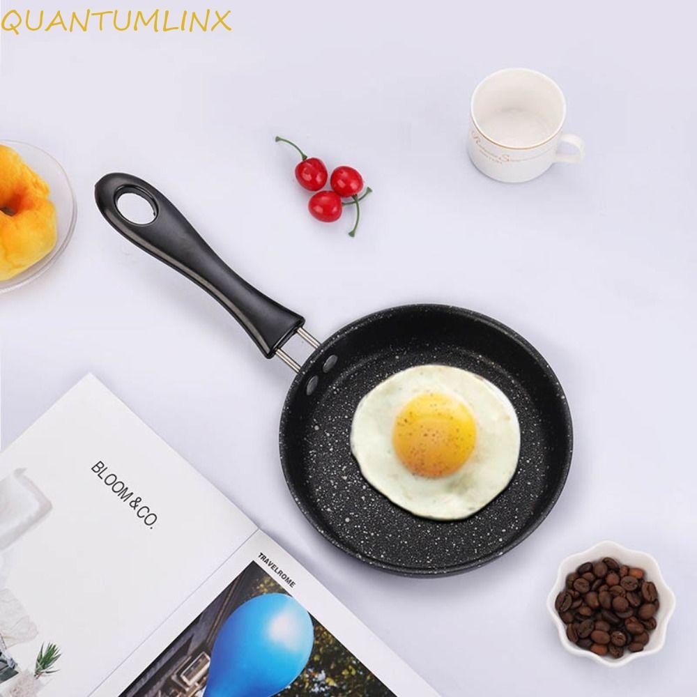 Quantuml Mini Non-stick Pan, 12 ซม.เคลือบสารกันติดกระทะไข่ดาว,อุปกรณ์ครัวด้ามยาวน้ําหนักเบาProfessionalหม้อไข่เจียวของเล่นเด็ก