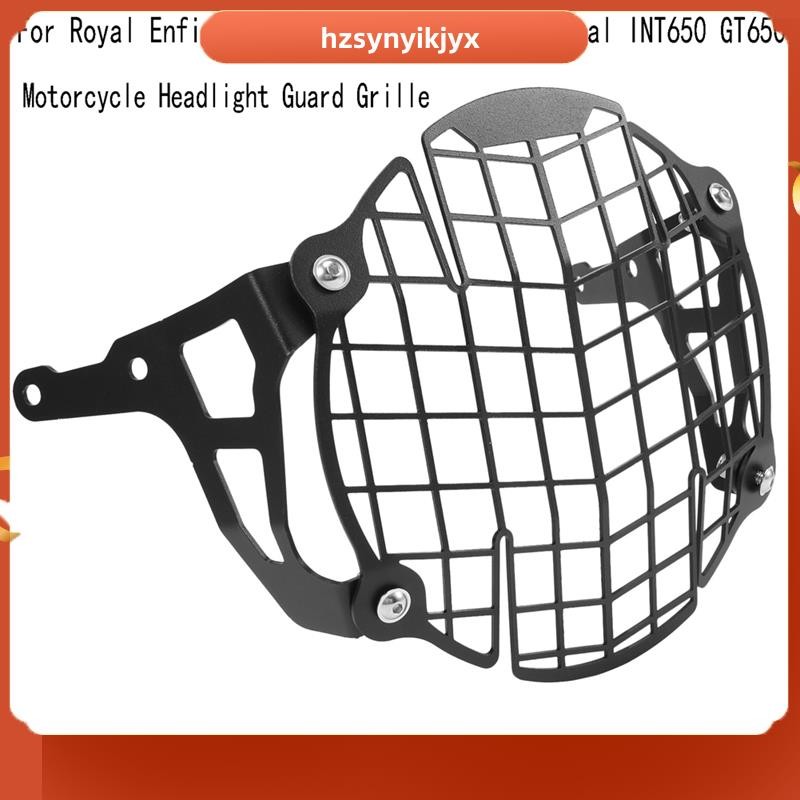 hzsynyikjyx ไฟหน้ารถจักรยานยนต์ Guard Grille Cover Protector สําหรับ Royal Enfield Interceptor 650 C