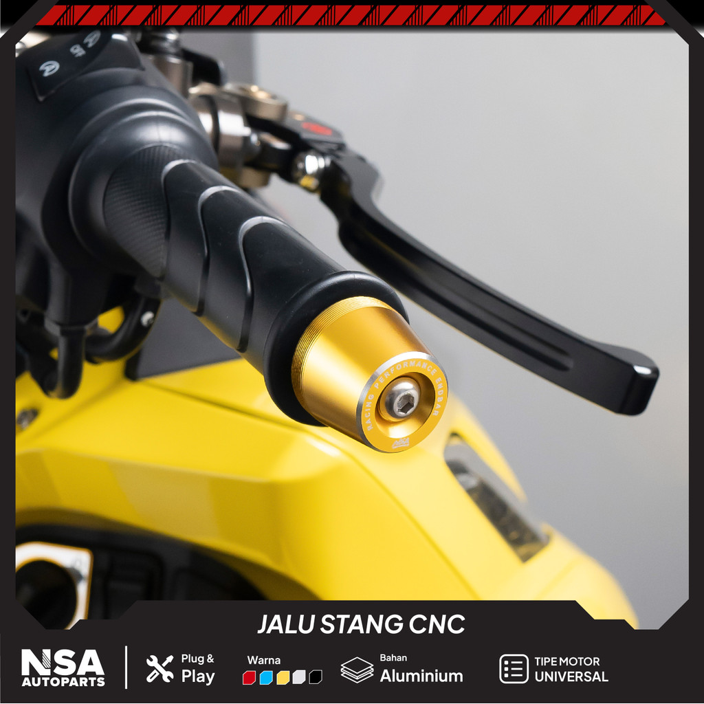 Nsa JALU HANDLEBAR VARIO PCX UNIVERSAL FULL CNC อุปกรณ์เสริมรถจักรยานยนต์ BEAT SCOOPY AEROX VARIO 125 150