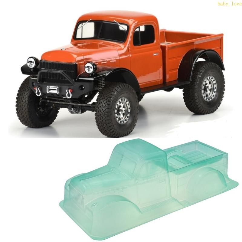 Dasbsug 313 มม.ฐานล้อ RcPickup รถบรรทุก Shell Clear Body Shell การปรับเปลี่ยนสําหรับ SCX10 TRAX4 ครึ่งรถบรรทุกรุ่นรถ