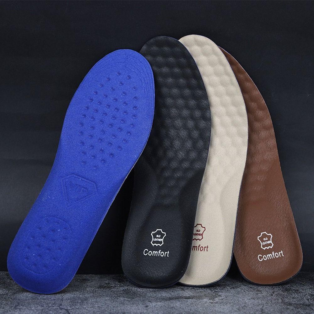 Lonmi 1 คู่รองเท้าหนัง Insoles, Arch สนับสนุน Deodorization Cowhide รองเท้า Pad, อัพเกรด Comfort Shock-absord Insole รองเท้าวิ่งใส่