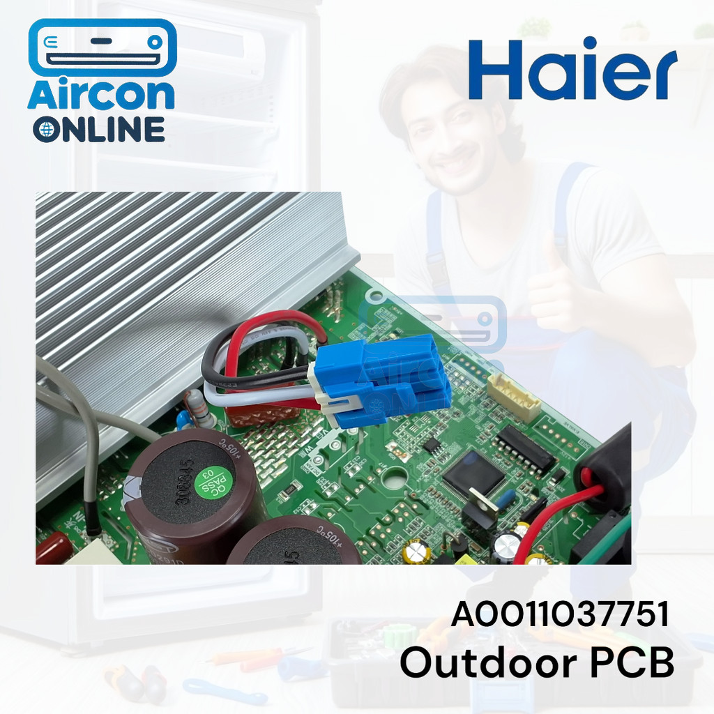 Outdoor PCB แอร์ HAIER รุ่น HSU-18VQRA, HSU-18CQAA,CE-18VPATC และรุ่นอื่นๆตามรายละเอียด รหัสสินค้า A0011037751 ของแท้… ราคา ถูกที่สุด ดีลบีเคเค แกลเลอรีภาพที่ 8