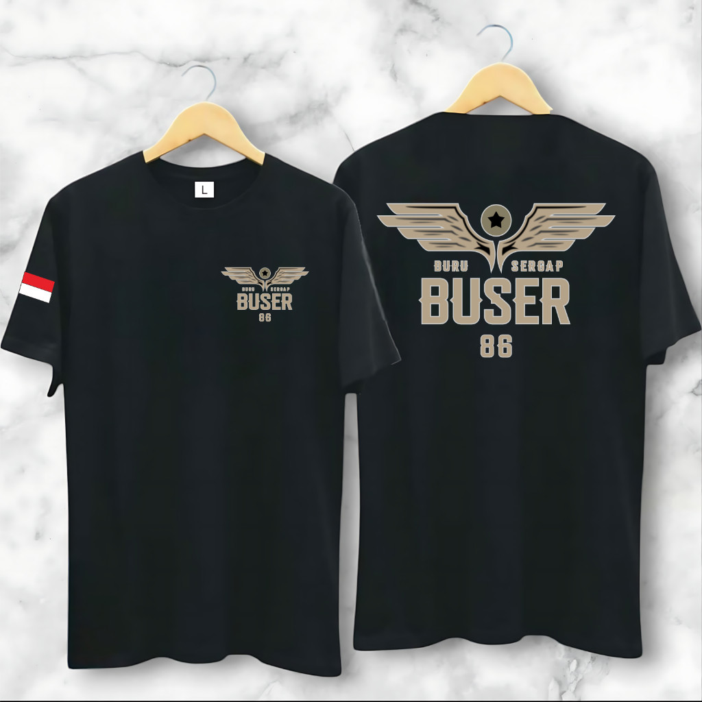 เสื้อผ้าผู้ชาย การออกแบบล่าสุด Unisex - Distro เสื้อยืด buser 86 indonesia dbest เสื้อยืด
