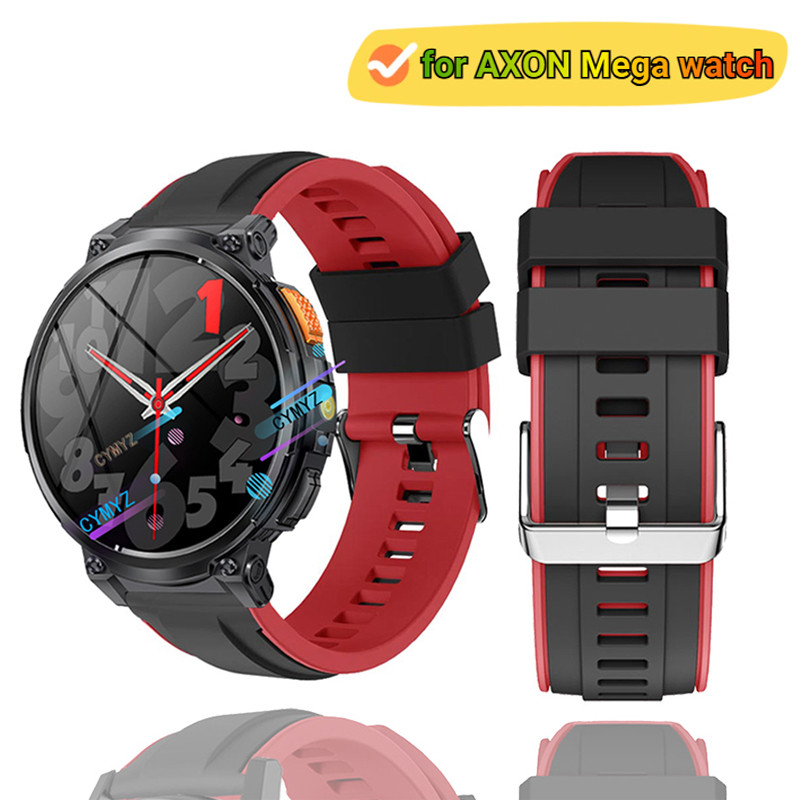สาย AXON Mega Smart Watch สายซิลิโคน AXON Mega Watch สายรัดข้อมือกีฬา
