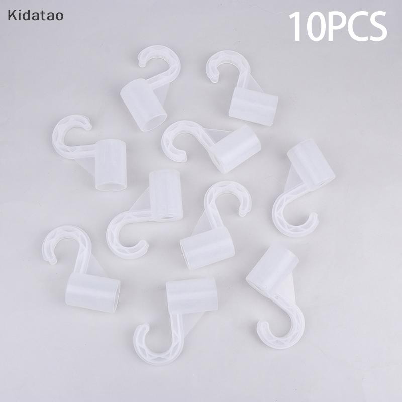 Kidatao 10 ชิ้นพลาสติกหนา Hook สําหรับชุด Locker ชั้นวางตู้เสื้อผ้า Hook Fitgs DIY Party Supplies เด็กเต็นท์เกมห้องข้อต่อใหม่