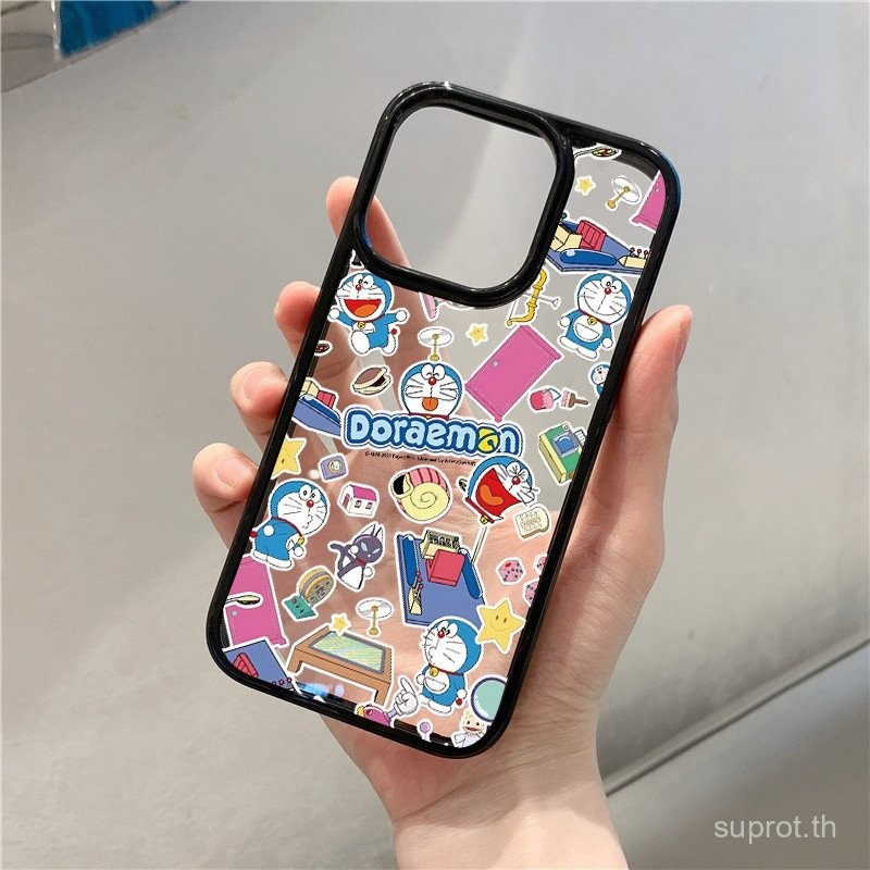 เคสโทรศัพท์ใสลายแมวกริ๊งแบบเต็มจอสำหรับ iPhone 11 XR 11PROMAX 12 13 14 15 16 PROMAX 15Pro 14PROMAX 13PROMAX 8PLUS xsmax