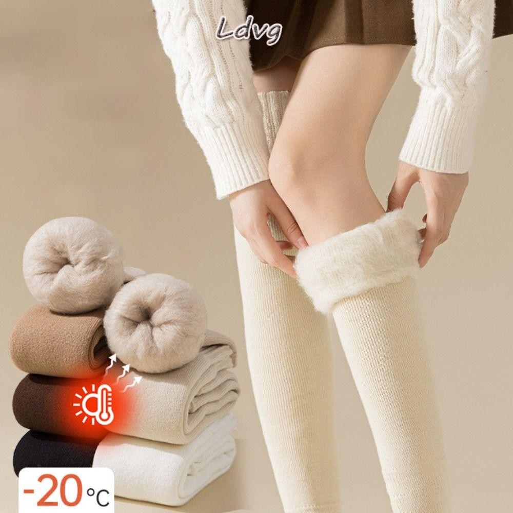 แอลดีวีจี ถุงเท้ายาวถึงเข่า,สีทึบหนายาวถุงเท้าแน่น,แฟชั่นผ้าฝ้าย เจเค โลลิต้าเท้าอุ่นฤดูใบไม้ร่วงฤดูหนาว