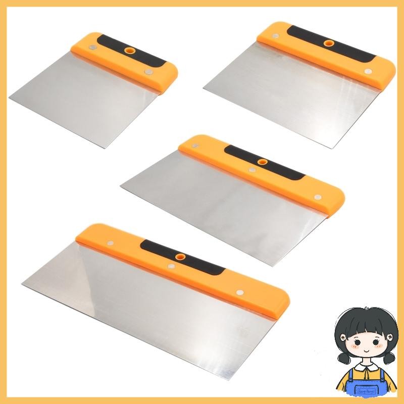 บาง 4 6 8 10 มีดโกนใบมีดสีโป๊วพลั่วสแตนเลสผนังขูดฉาบ เกรียง เครื่องมือมือเครื่องมือก่อสร้าง