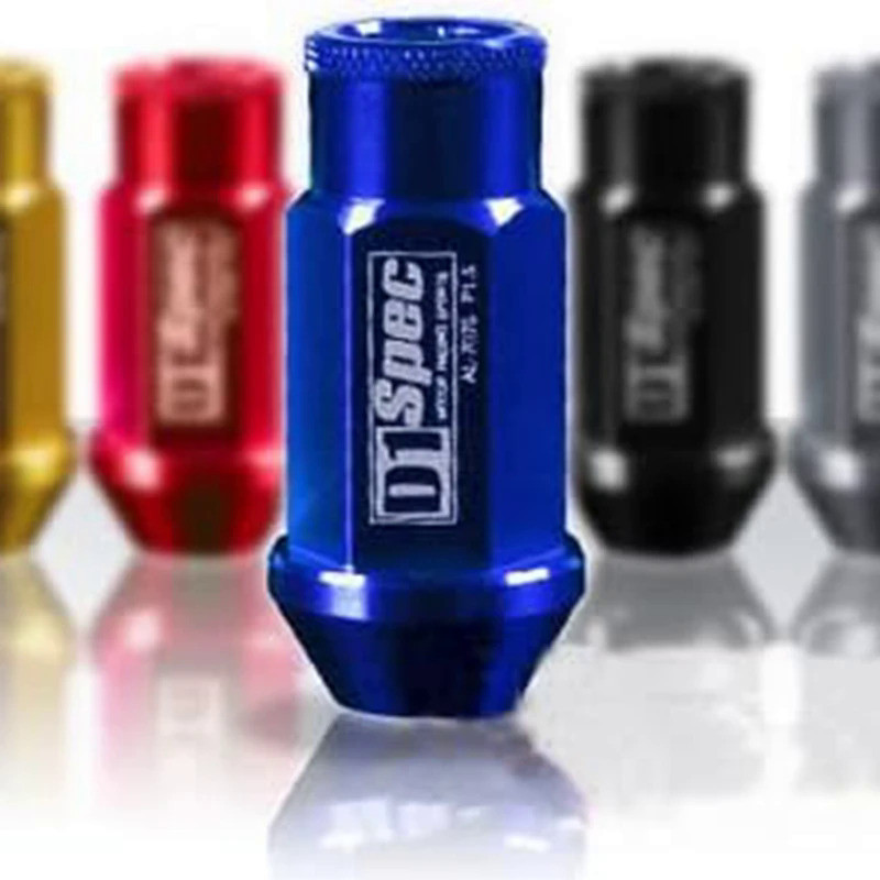 D1 Spec Jdm Racing Wheel Lug Nuts M12 X 1.25MM M12 X 1.5MM 40MM 50MM Aluminium Wheel Lug Nuts Screw 
