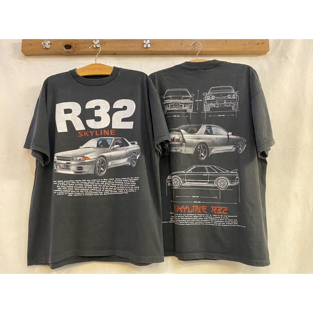 เสื้อลายSkylineR32(ป้ายBootleg)