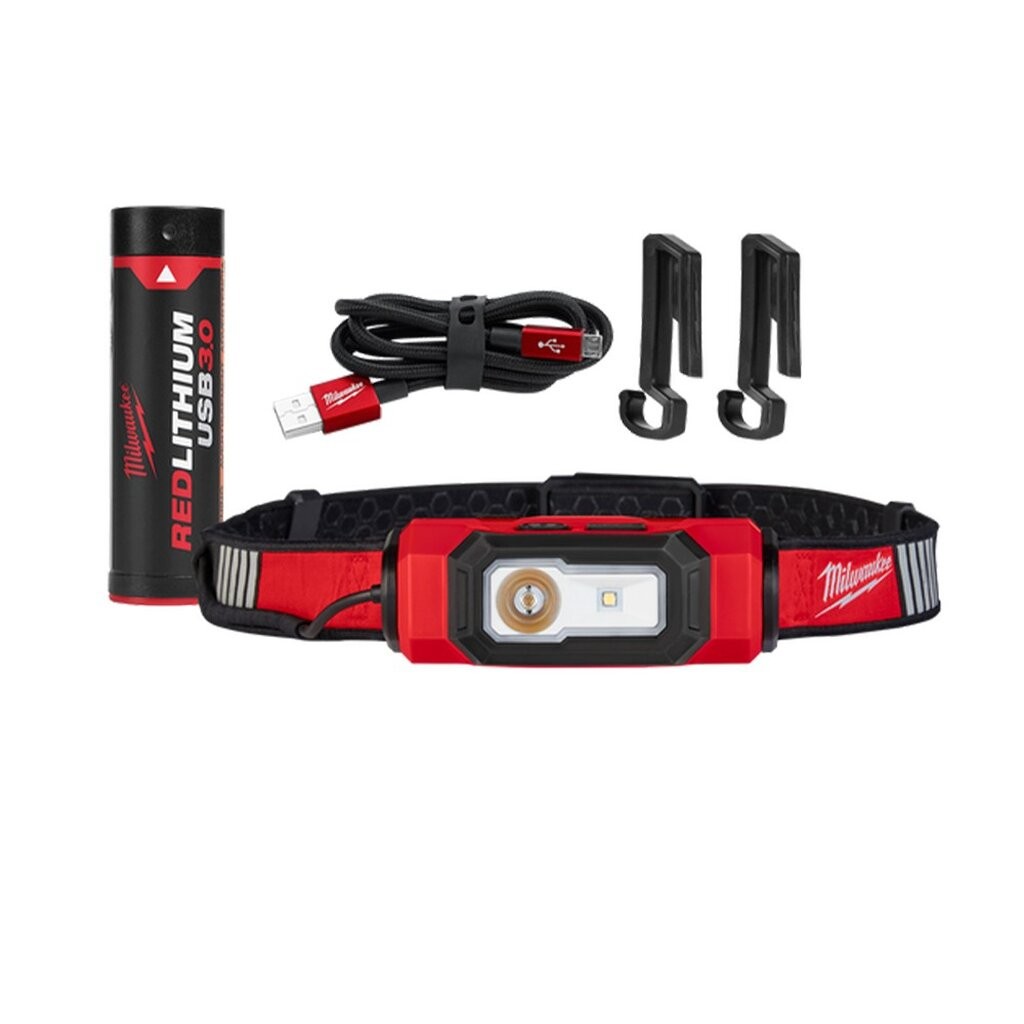 Milwaukee L4 HLVIS-301 ไฟฉาย LED แบบคาดหัว สายคาดสะท้อนแสง มิลวอคกี้