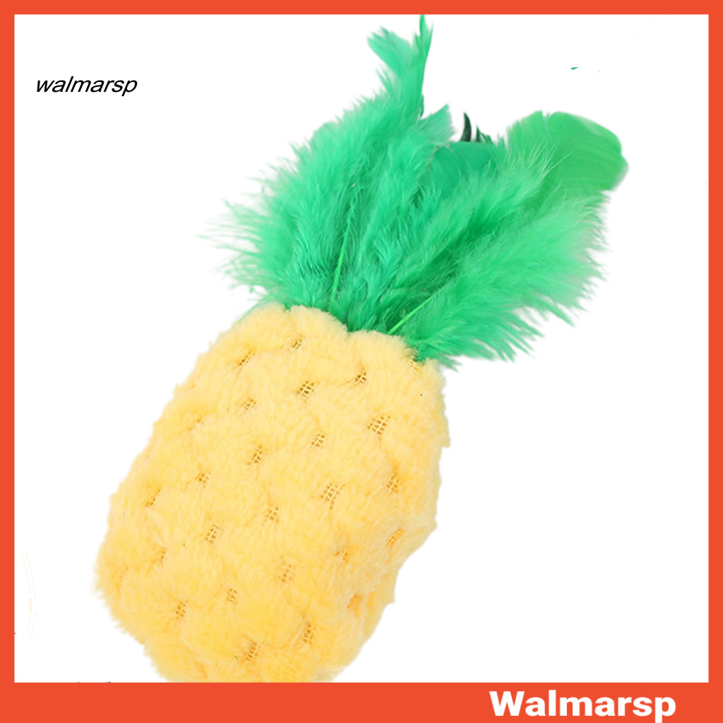 [WMP] แมวสับปะรดรูปร่าง Catnip Molar ของเล่นทําความสะอาดฟันกัดอุปกรณ์สัตว์เลี้ยง