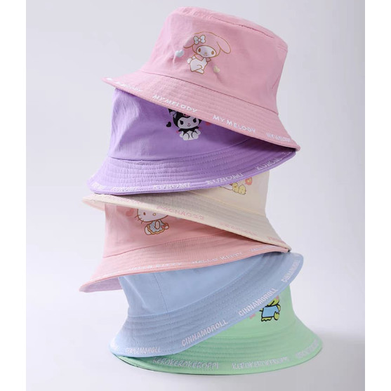 UNGU MERAH ( OTH1136 / OTH1155 ) ( KIDS ) หมวกบักเก็ตทรงกลมสําหรับเด็กอายุ 8 ปี - ผู้ใหญ่ - sanrio c