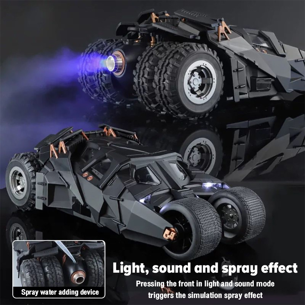 Perfect 1:18 Batmobile The Tumbler สเปรย์รุ่น Diecast รุ่นรถโลหะผสมรถของเล่นคอลเลกชันของขวัญสําหรับเด็กเด็กผู้หญิง ราคา ถูกที่สุด ดีลบีเคเค แกลเลอรีภาพที่ 2