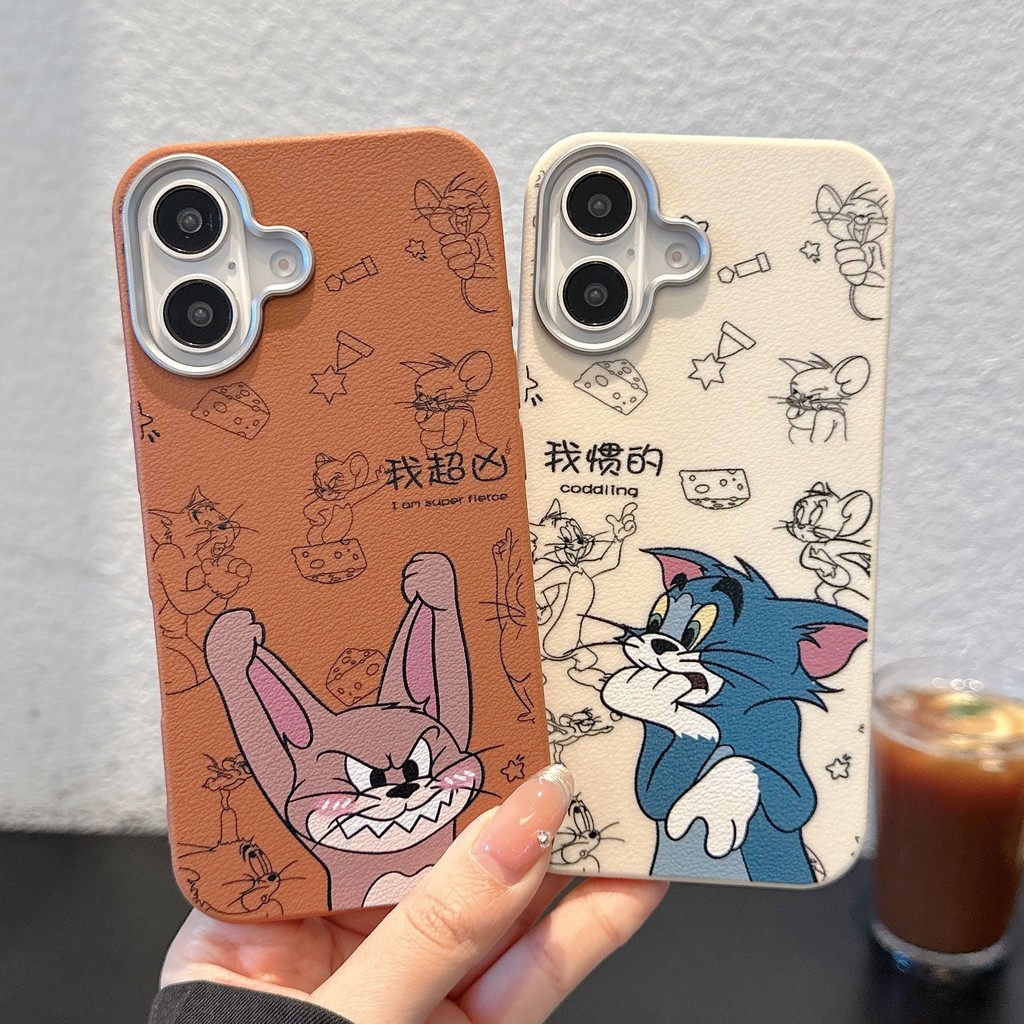 ปลอกสําหรับ ไอโฟน 11 12 13 14 15 16 บวก มือโปร สูงสุด คุณภาพสูงแมวตลกกราฟฟิตีผิวสัมผัสรูปแบบเปลือกป้องกันลายนิ้วมือและมือเหงื่อหลักฐานกร