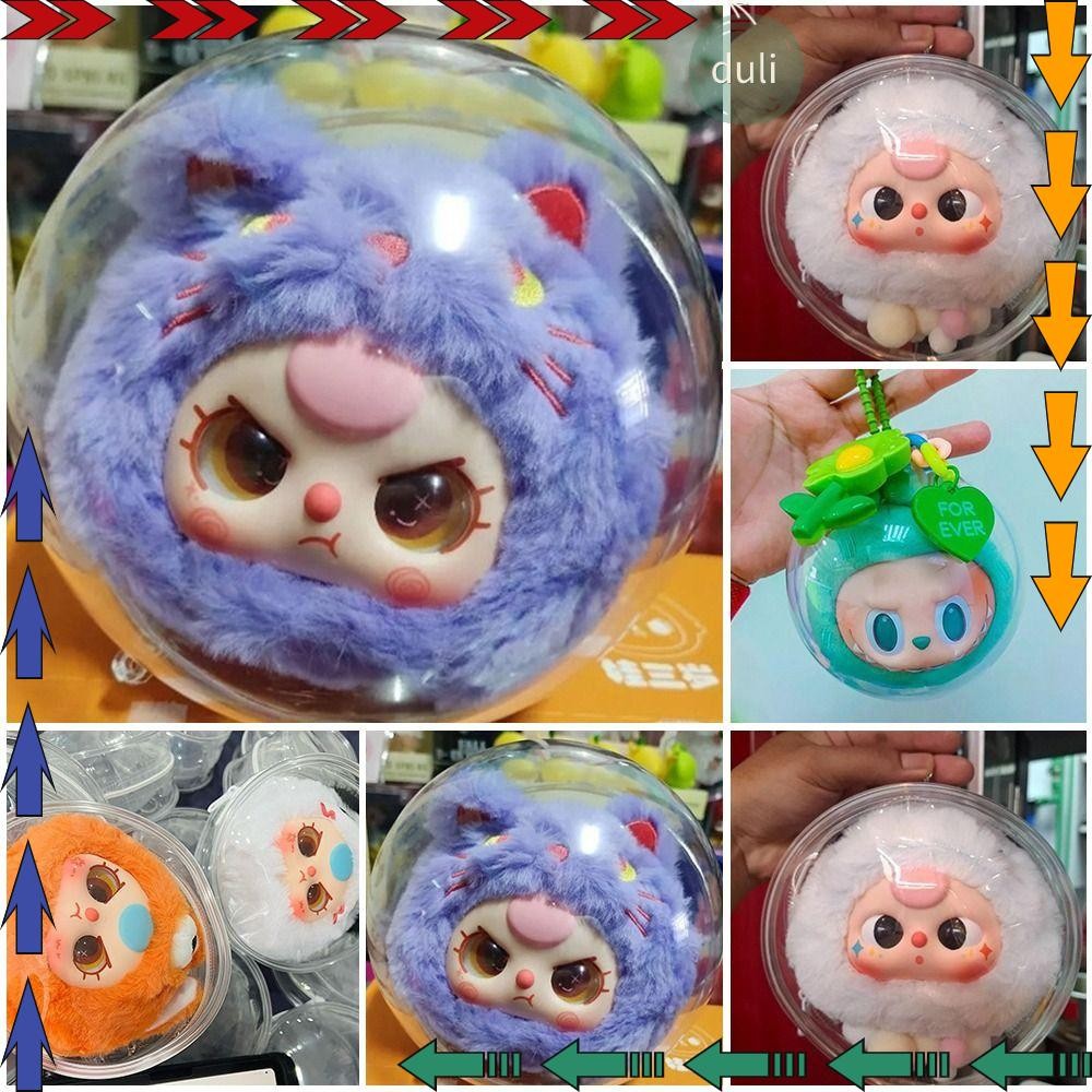 Duilian Doll Outdoor Bag, Pop Mart Labubu Doll Display Box, Baby Three Orchard Dust Acrylic Storage