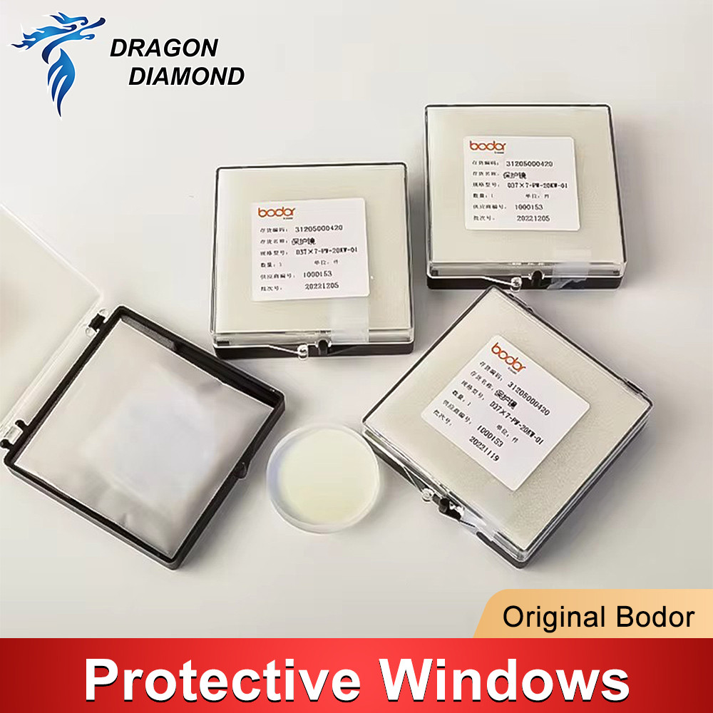 Original Bodor ป้องกัน Windows เลนส์ 27.9x4.1 30x5 37x7 30KW เลนส์เลเซอร์ไฟเบอร์สําหรับ Bodor ไฟเบอร์เลเซอร์หัวตัด