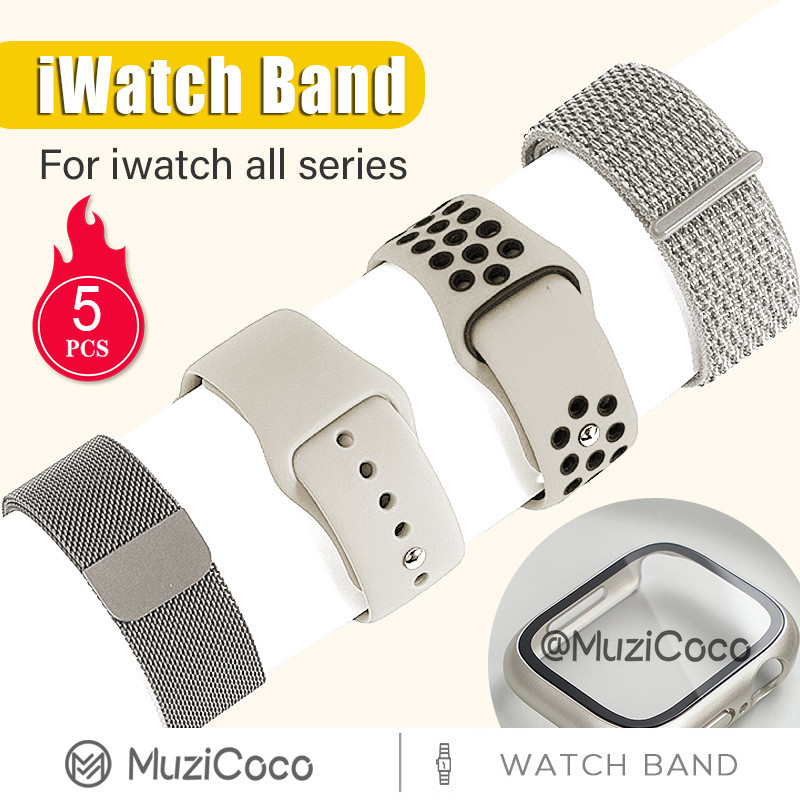 5ชิ้น ฉันดู สาย+ฝาครอบสําหรับ ชุด 10 9 8 7 6 กับ 5 4 3 2แม่เหล็กไนล่อนซิลิโคนนาฬิกาวง46มิลลิเมตร42มิลลิเมตร40มิลลิเมตร41มิลลิเมตร44มิลลิเมตร45มิลลิเมตร พิเศษ2 49มิลลิเมตร iดูแบนด์ +กรณีแก้ว