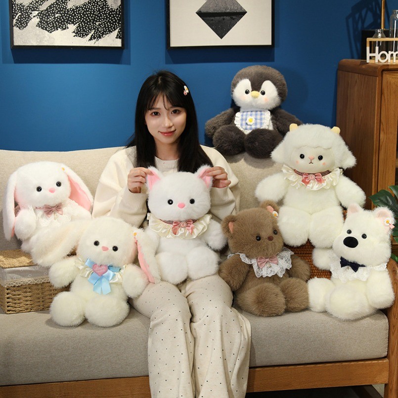 45 ซม.ตุ๊กตาของเล่นกระต่าย Scottie หมีเพนกวินหมู Lamb Super Soft Kawaii Cuddly ของเล่นตุ๊กตาของเล่นต