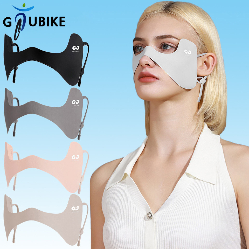 Gtubike UPF50+ หน้ากากผ้าเรยอน กันแดด ระบายอากาศ ป้องกันรังสียูวี แฟชั่นฤดูร้อน สําหรับเล่นกีฬากลางแจ้ง