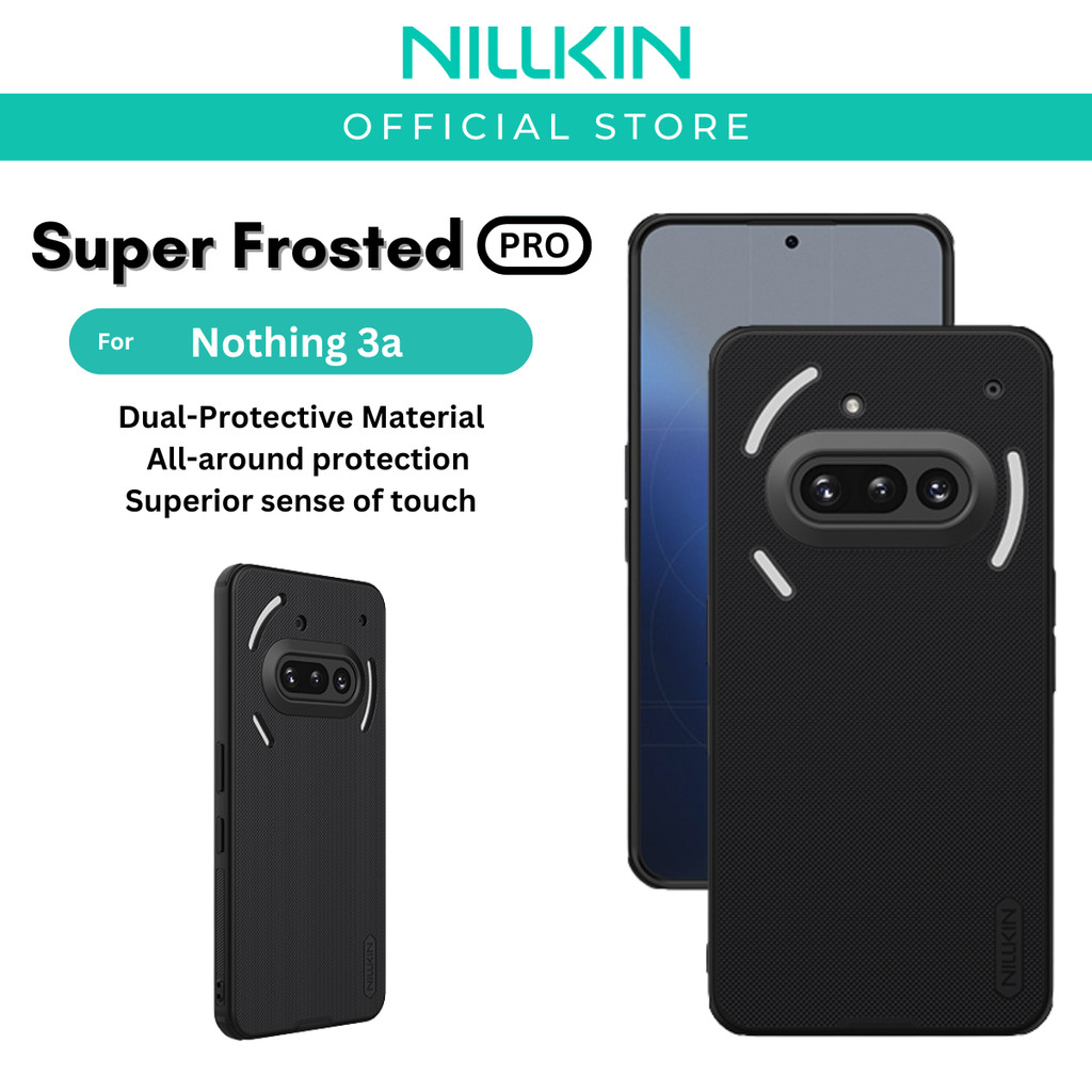 Nillkin Super Frosted Pro สําหรับ Nothing 3a/3a Pro เคสด้านหลังด้านป้องกันเต็มรูปแบบ