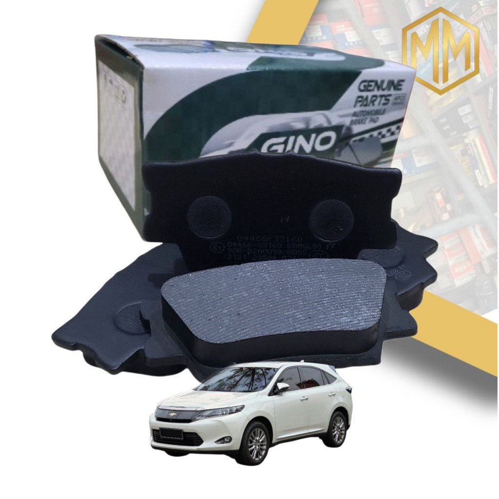 ผ้าเบรก GINO สําหรับ TOYOTA HARRIER ZSU60 2014-2018