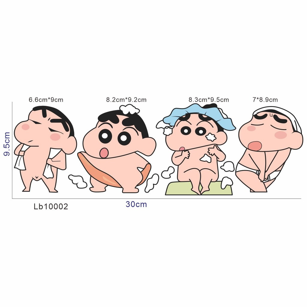 ใหม่ สติ๊กเกอร์ห้องน้ำ Crayon Shin-chan สติ๊กเกอร์รถยนต์ สติ๊กเกอร์กันน้ำ สติ๊กเกอร์ติดผนัง สติ๊กเกอร์มอเตอร์ไซค์ สติ๊กเกอร์ติดตู้เย็น X0JR - รูปที่ 7