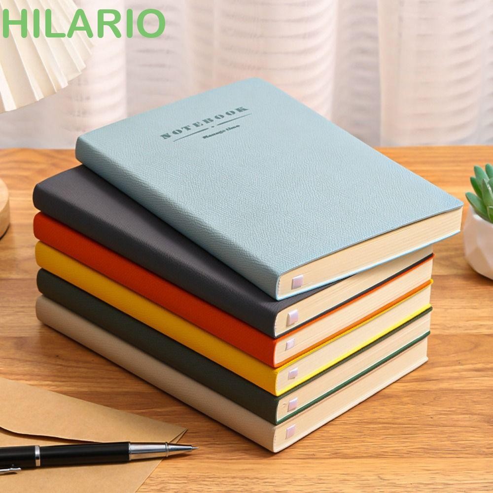 Hilario สมุดโน๊ตหนังนุ่ม, PU ปกไดอารี่หนังสือ a4 a5 โน๊ตบุ๊คสํานักงาน, อุปกรณ์การเรียนเขียนแผ่นวารสารเครื่องเขียนโน๊ตบุ๊คนักเรียน