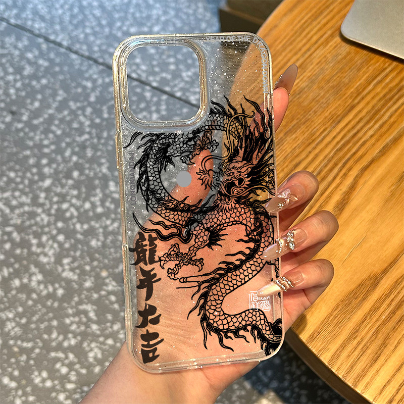 สำหรับ iphone 11 เคสไอโฟน13 กรณีมังกรขาวดำ เคสไอโฟน11 pro รูปที่ 3