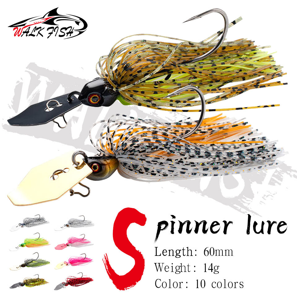เดินปลา 1 ชิ้น 14 กรัม Spinner Fishing Lure ใบมีด Jig Dancer Buzzbait Chatter Hard เหยื่อเครื่องมือตกปลา