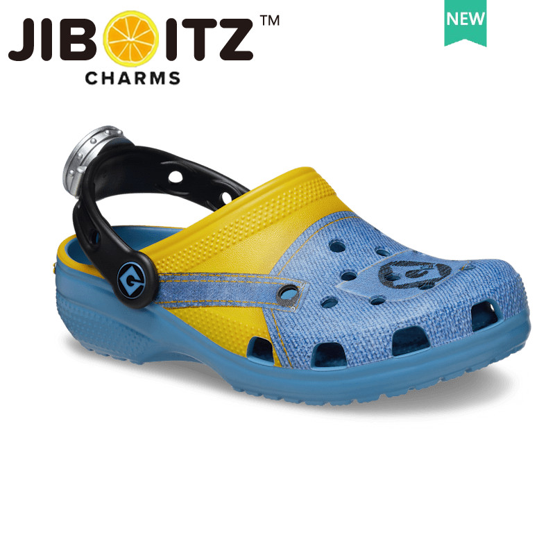 รองเท้าเด็ก Minions Clog | รองเท้าแตะกันลื่นระบายอากาศ 180g｜EN71-3รับรอง｜jibbitz 4แบบ｜เหมาะเล่นน้ำสง