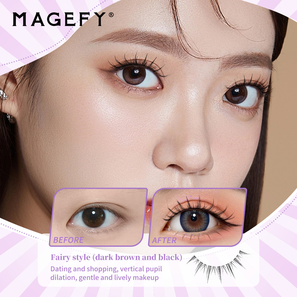 MAGEFY 5D ขนตาปลอมธรรมชาติ ขนตาปลอม 5 คู่ Eyelashes สายใสสำหรับสวมใส่ในชีวิตประจำวันได้อย่างเป็นธรรมชาติและมองไม่เห็น 70014 - รูปที่ 7