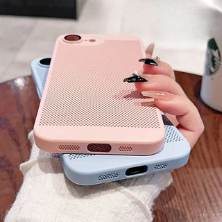 สําหรับ Iphone 17E 16E Cooling การกระจายความร้อน Slim Hard PC เคสโทรศัพท์พร้อมเลนส์แก้วป้องกัน