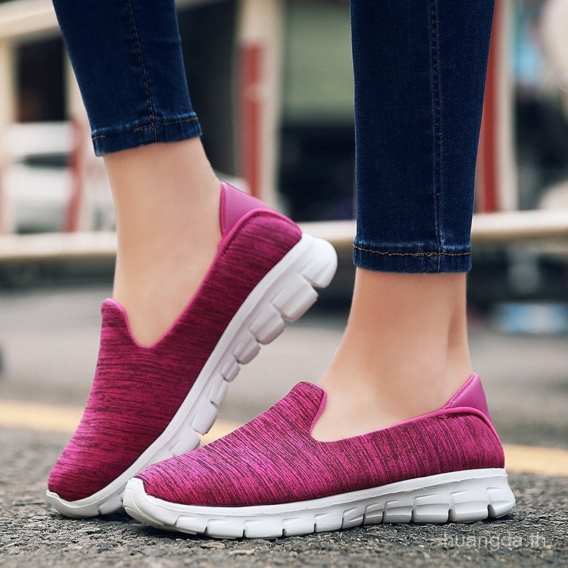 Womens Casual Sneakers Breathable Mesh Running Sports Shoes Loafers Walking Shoes I9A5