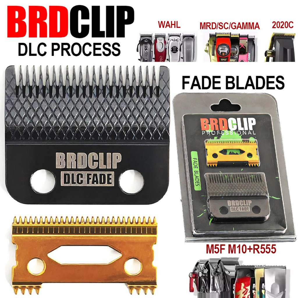 BRDCLIP 808E Professional ไฟฟ้าผม Clipper เปลี่ยนใบมีด DLC ใบมีดสําหรับ BRD-106 M10 M5 Kulilang R77F