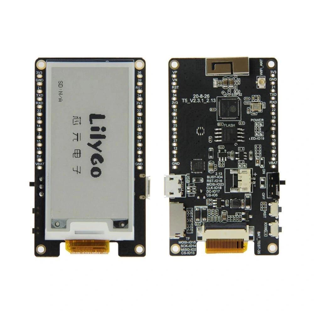 ลิลลี่โก® TTGO T5 WiFi โมดูลไร้สายฐานบลูทูธ ESP-32 ESP32 2.13 e-Paper Display Development Board